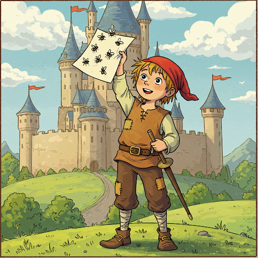 Illustration zu Das tapfere Schneiderlein